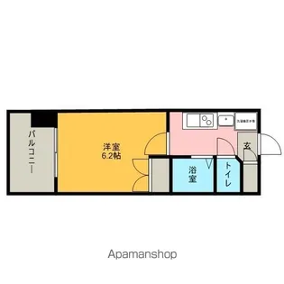 パルティール城西【3階】の間取り