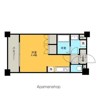 1Rの間取り画像