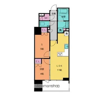 GRAN PASEO名古屋伏見 「グランパセオ」【5階】の間取り