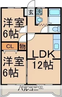 CASA MIRA2【102号室】の間取り