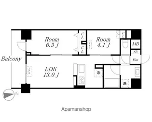 (仮)D-room則武【5階】の間取り