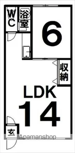 イーストハイム【205号室】の間取り