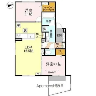 T-residence楠葉【1階】の間取り