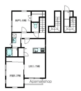 モンテオーロ鷺宮【301号室】の間取り