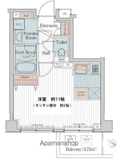 カスタリア三宿【2階】の間取り