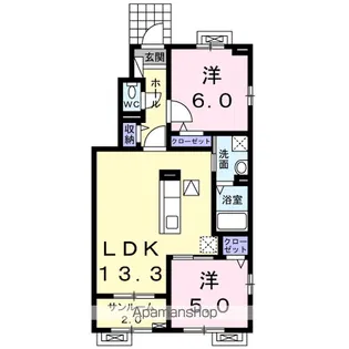 アドニス【1階】の間取り