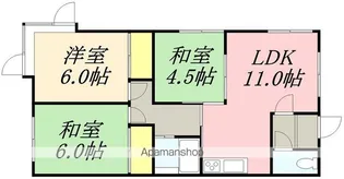 コーポタジマ【203号室】の間取り
