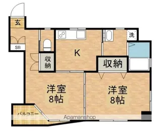 文京ツインタワー【5階】の間取り