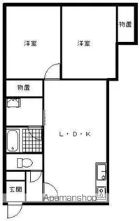 マチルド【2-B号室】の間取り
