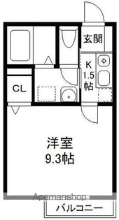 サンモール【202号室号室】の間取り