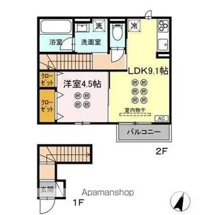 セレニテ【2階】の間取り
