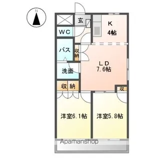 プラム・ベル【2階】の間取り