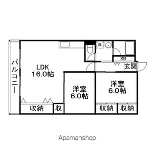 第2森ビル【4階】の間取り