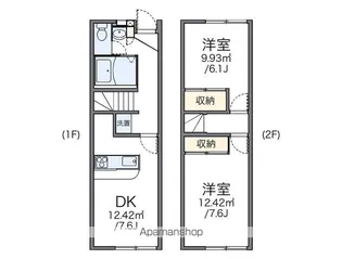 レオパレス大久保【101号室】の間取り