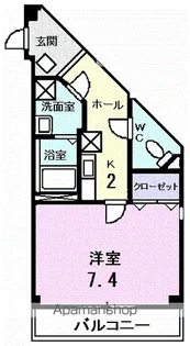 カーサ ヴェルデ【1階】の間取り