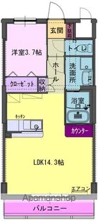 ノートルセラマーユ 北上【303号室】の間取り