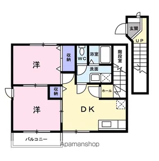 シャルダン・フロレスタ Ⅰ【2階】の間取り