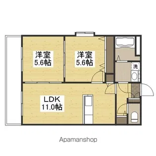 クレールコートⅡ【2階】の間取り