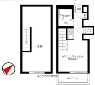 ADX新宿河田町(キーウエスト河田町)【1階】の間取り