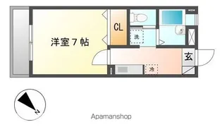 サンライズ南1号館【1階】の間取り