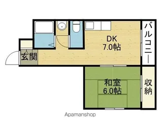 中井ハイツ【403号室】の間取り