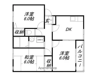 シャトレ岡田【2階】の間取り
