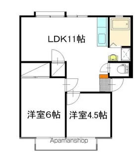 西大島パークハイツ B棟【201号室】の間取り