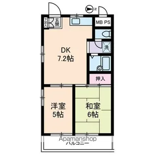 三桃マンション【3階】の間取り