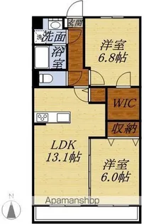 オレンジヒルズ【103号室】の間取り