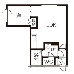 ヴィヴレ月寒【403号室】の間取り