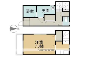 サンライズ宮町【1階】の間取り
