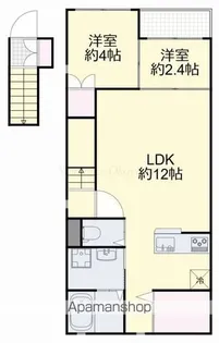 シャガールA【2階】の間取り