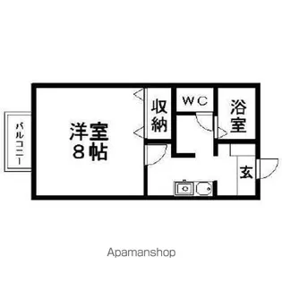 セジュールSA【2階】の間取り