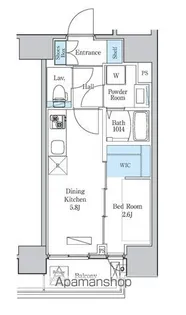 デュオフラッツ鶴舞【12階】の間取り