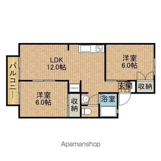 エクセル駿河台【201号室】の間取り