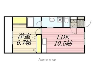 ピュアハイツ神山【302号室】の間取り