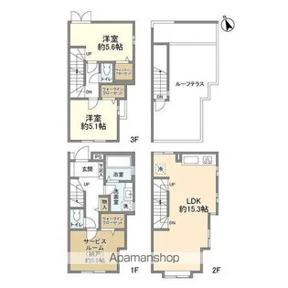 東京都渋谷区恵比寿3丁目【マンション】の間取り