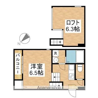 GRANDE 鶴羽【201号室号室】の間取り