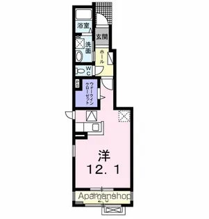 ノース クレメント【1階】の間取り