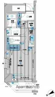メインステージ浅草橋Ⅱ【4階】の間取り