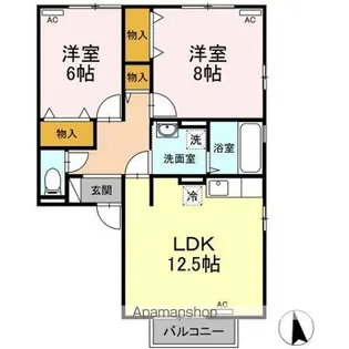 ソリアート レジデンス A【2階】の間取り