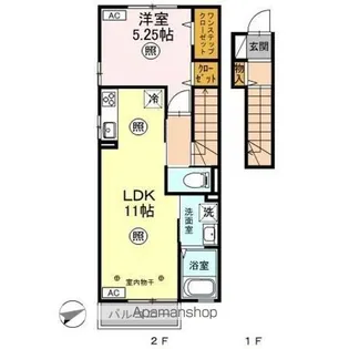 フロール パーク【1階】の間取り