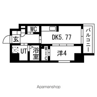 THE LOUNGE LINEAR GATE(ザラウンジリニアゲート)【9階】の間取り