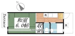 栄谷ハイツⅠ【1階】の間取り