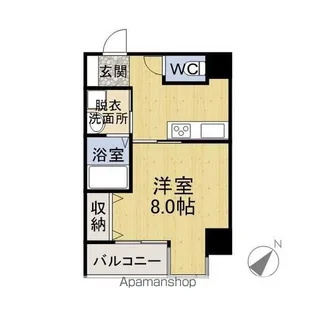 コンフォートパラティーナ【803号室】の間取り