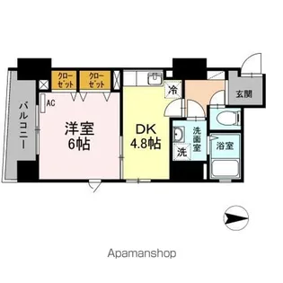 フィルモア ワン【9階】の間取り