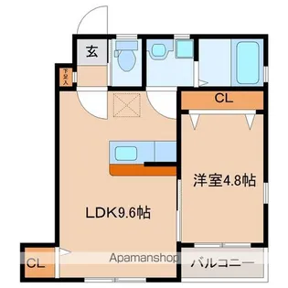 レイウッド蒲町・Ⅳ【1階】の間取り