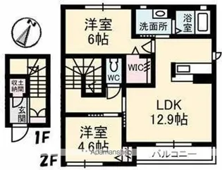 カーサプチポワ【2階】の間取り