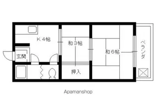 マンション山科【A2-5号室】の間取り