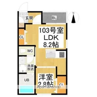 REGALEST浄心【1階】の間取り